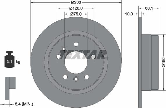 Textar 92042600 - Əyləc Diski furqanavto.az