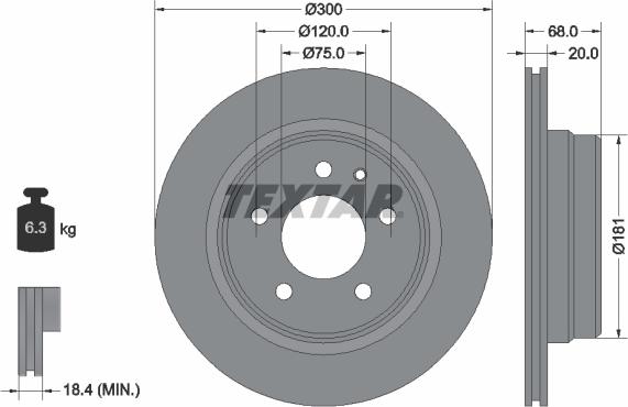 Textar 92042700 - Əyləc Diski furqanavto.az