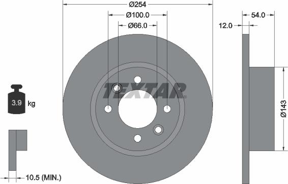 Textar 92051500 - Əyləc Diski furqanavto.az