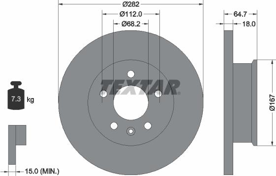 Textar 92058500 - Əyləc Diski furqanavto.az