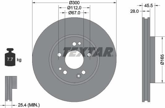 Textar 92057900 - Əyləc Diski furqanavto.az