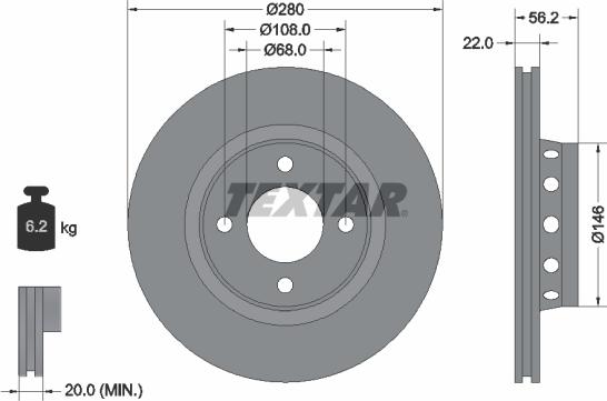 Textar 92060600 - Əyləc Diski furqanavto.az