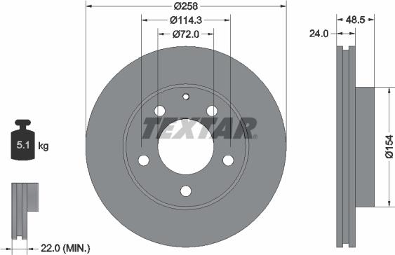 Textar 92062000 - Əyləc Diski furqanavto.az