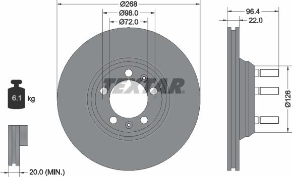 Textar 92033600 - Əyləc Diski furqanavto.az