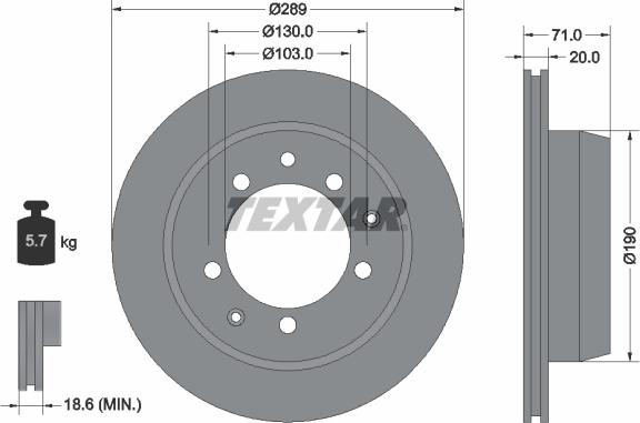 Textar 92021200 - Əyləc Diski furqanavto.az