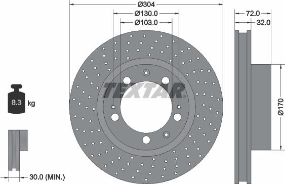 Textar 92076000 - Əyləc Diski furqanavto.az