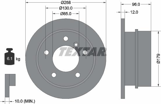 Textar 92073400 - Əyləc Diski furqanavto.az