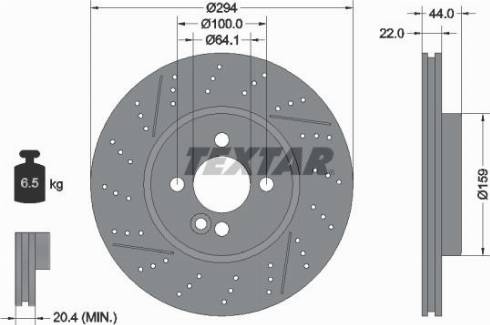 Textar 92196700 - Əyləc Diski furqanavto.az