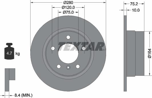 Textar 92146005 - Əyləc Diski furqanavto.az