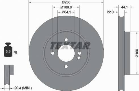 Textar 92157900 - Əyləc Diski furqanavto.az