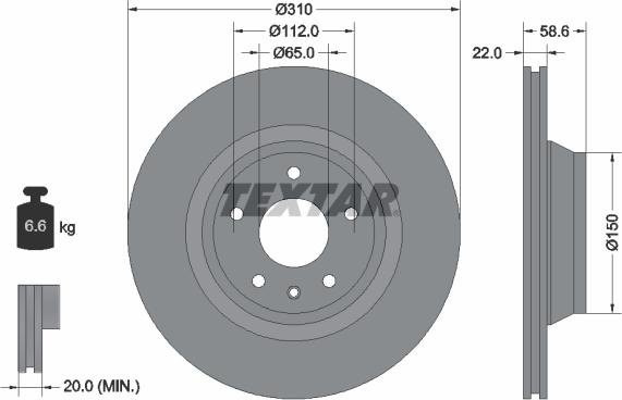 Textar 92160603 - Əyləc Diski furqanavto.az