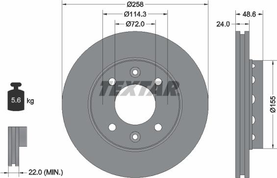 Textar 92104200 - Əyləc Diski furqanavto.az