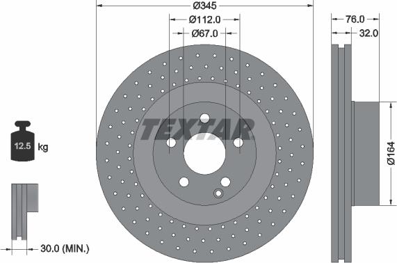 Textar 92108800 - Əyləc Diski furqanavto.az