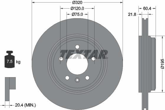 Textar 92107000 - Əyləc Diski furqanavto.az