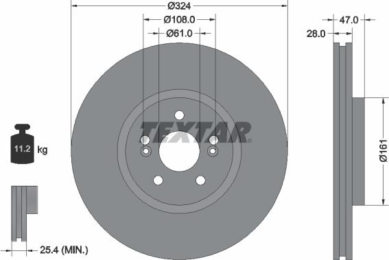 Textar 92119400 - Əyləc Diski furqanavto.az