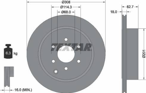 Textar 92181600 - Əyləc Diski furqanavto.az