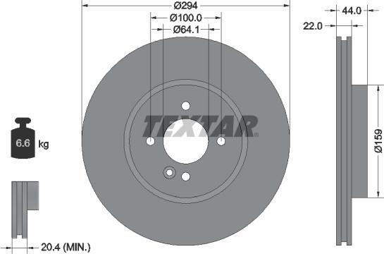 Textar 92183505 - Əyləc Diski furqanavto.az