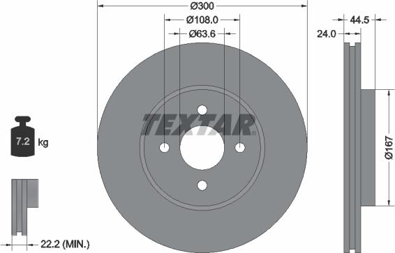 Textar 92139900 - Əyləc Diski furqanavto.az