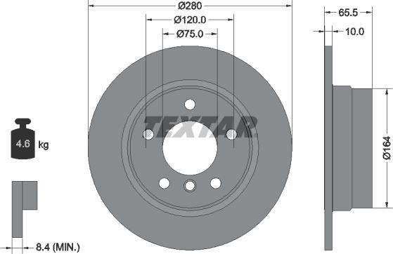 Textar 92132903 - Əyləc Diski furqanavto.az