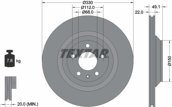 Textar 92132603 - Əyləc Diski furqanavto.az