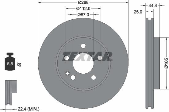 Textar 92132005 - Əyləc Diski furqanavto.az