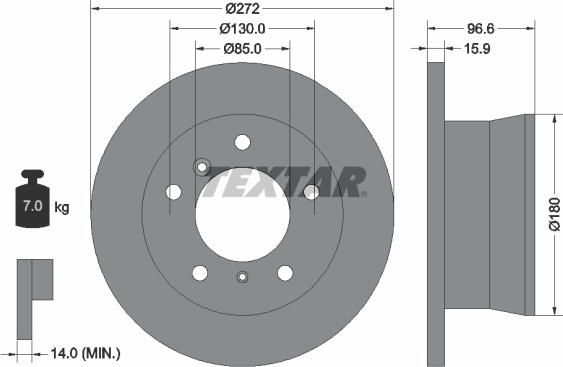 Textar 92137605 - Əyləc Diski furqanavto.az