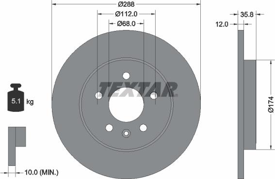 Textar 92137000 - Əyləc Diski furqanavto.az