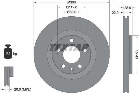 Textar 92137105 - Əyləc Diski furqanavto.az