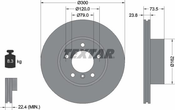 Textar 92137703 - Əyləc Diski furqanavto.az