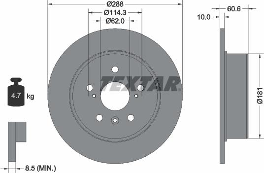 Textar 92174900 - Əyləc Diski www.furqanavto.az