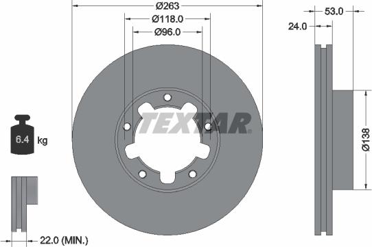 Textar 92174603 - Əyləc Diski furqanavto.az