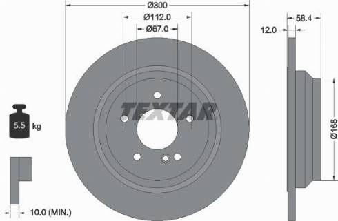 Textar 92176500 - Əyləc Diski furqanavto.az