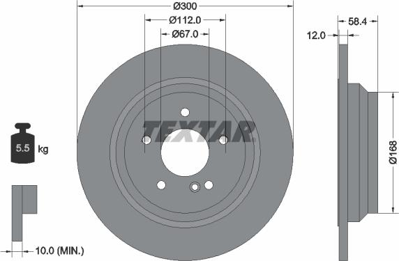 Textar 92176503 - Əyləc Diski furqanavto.az