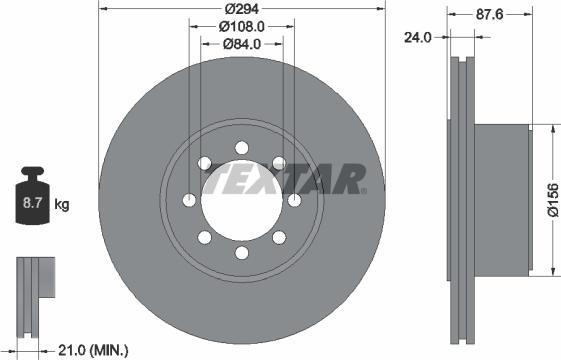 Textar 92171700 - Əyləc Diski furqanavto.az