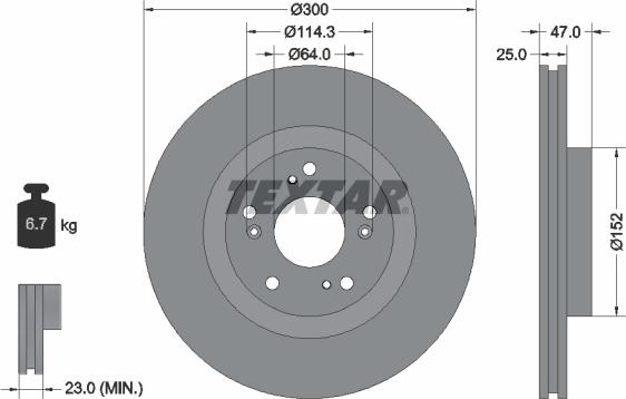 Textar 92177900 - Əyləc Diski furqanavto.az