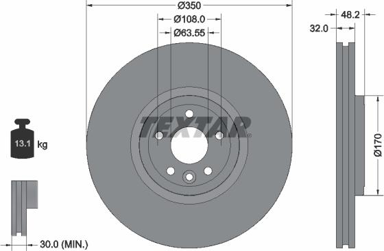 Textar 92308205 - Əyləc Diski furqanavto.az