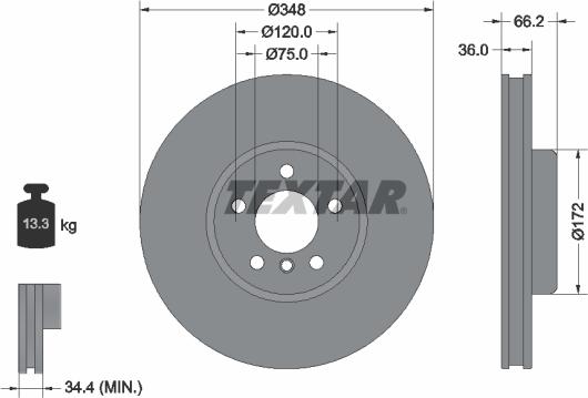 Textar 92310405 - Əyləc Diski furqanavto.az