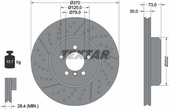 Textar 92311605 - Əyləc Diski furqanavto.az