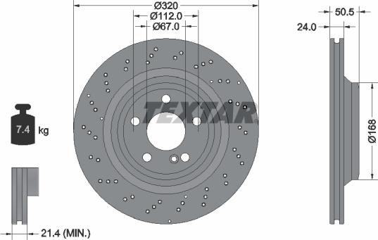 Textar 92317505 - Əyləc Diski furqanavto.az