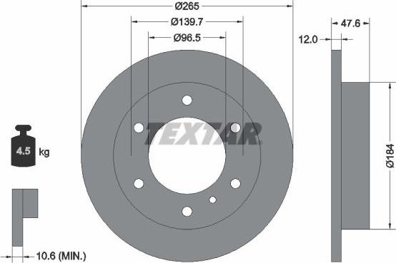 Textar 92249803 - Əyləc Diski furqanavto.az