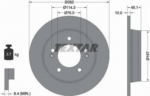 Textar 92240000 - Əyləc Diski furqanavto.az