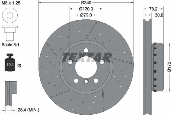 Textar 92265025 - Əyləc Diski furqanavto.az