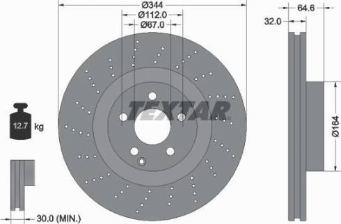 Textar 92224600 - Əyləc Diski furqanavto.az