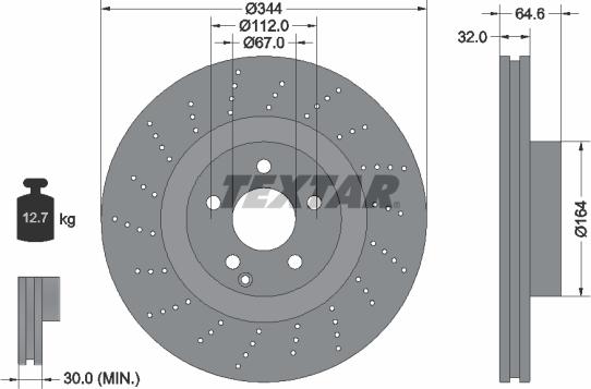 Textar 92224603 - Əyləc Diski furqanavto.az