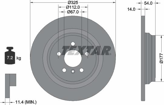 Textar 92277405 - Əyləc Diski www.furqanavto.az