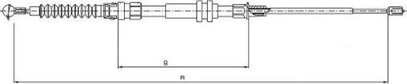 Textar 44044500 - Kabel, dayanacaq əyləci furqanavto.az