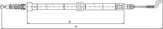 Textar 44004400 - Kabel, dayanacaq əyləci furqanavto.az