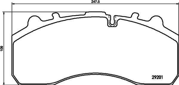 Textar 2920103 - Əyləc altlığı dəsti, əyləc diski furqanavto.az