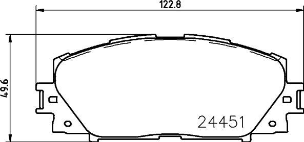 Textar 2445105 - Əyləc altlığı dəsti, əyləc diski furqanavto.az