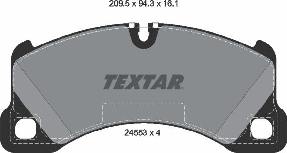 Textar 2455301 - Əyləc altlığı dəsti, əyləc diski furqanavto.az